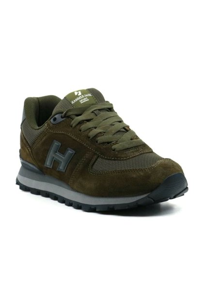 Unisex Comfortable Lifestyle Sneaker Sports Shoes Genuine Leather Khaki 19250