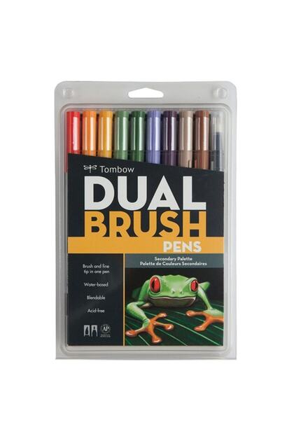 Tombow Dual Brush Pen 10lu Secondary Palette