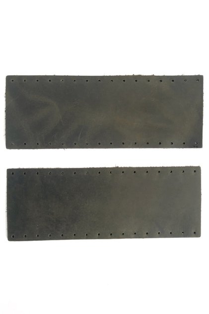 Genuine Leather Bag Handle - Crazy Khaki Color 16 Cm X 6 Cm