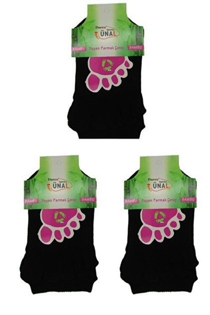 Finger Bamboo 3 Pieces Women's Socks