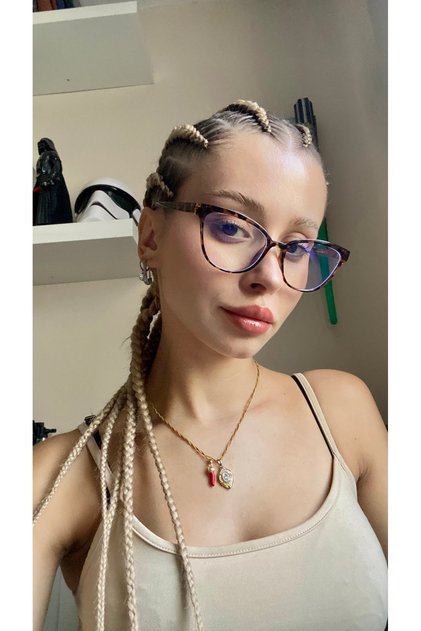 Leopard 55 Ekartman Cat Eye Bone Transparent Women Men Unisex Glass Change Optical Frame Eyeglasses