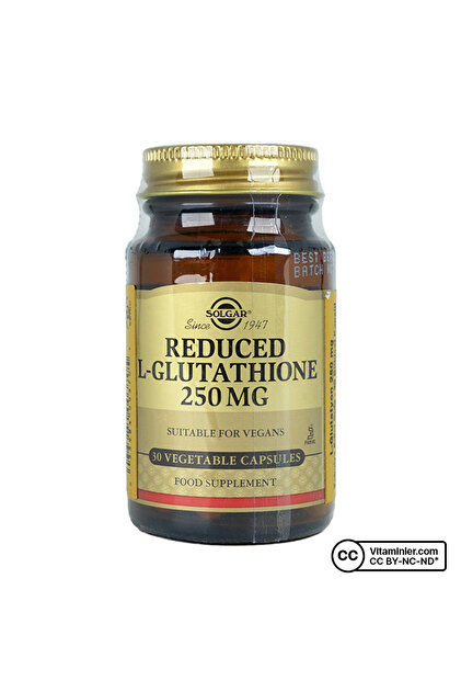 l glutathione 250 mg Solgar Reduced L-Glutathione 250 Mg 30 Capsules- Trendyol