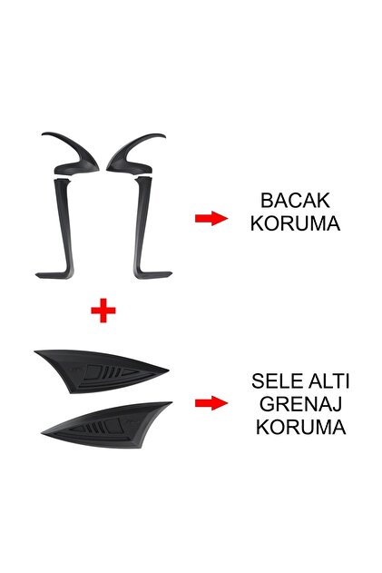 GP KOMPOZİT Honda Dio 2021-2025 Uyumlu Bacak ve Sele Altı Grenaj