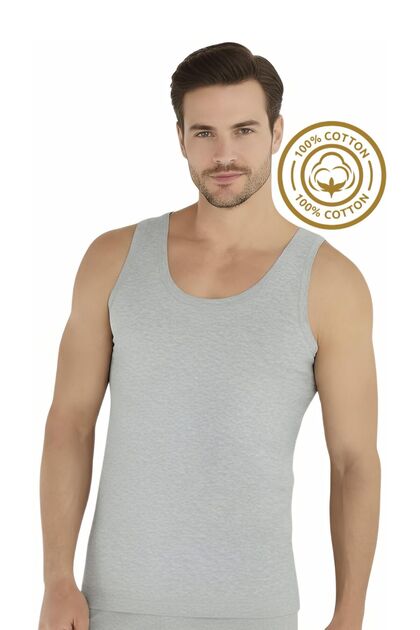 100% Cotton Compact Combed Men's Undershirt Ozt1-1003