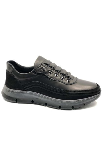 Dropland 9212 Genuine Leather Men's Casual Shoes Black