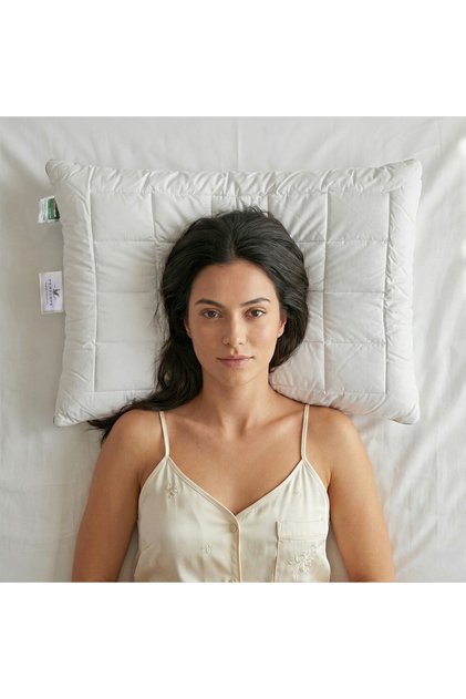 Anti-mayt %100 Pamuk Kumaş Boncuk Elyaf Dolgulu Yastık - Thermoclean Serisi