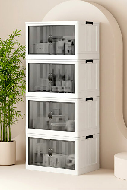 Kitchen Life 4'lü Portatif Istiflenebilir Organizer Mıknatıslı