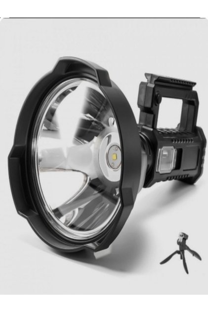 Φακός W591 με ισχύ τρίποδου 1000W πολύ ισχυρό LED P90 Λειτουργία εξωτερικής μπαταρίας XL
