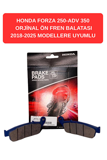 Honda Forza 250 2018-2025 Uyumlu Ön Fren Balatası | Orijinal