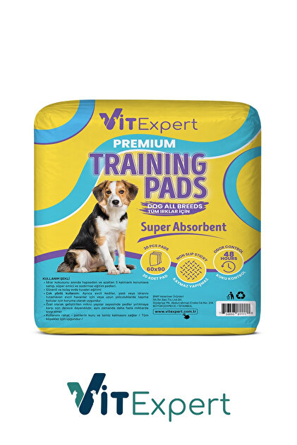 Vitexpert Premium Training Pads Süper Emici & Kaydırmaz Kedi Köpek