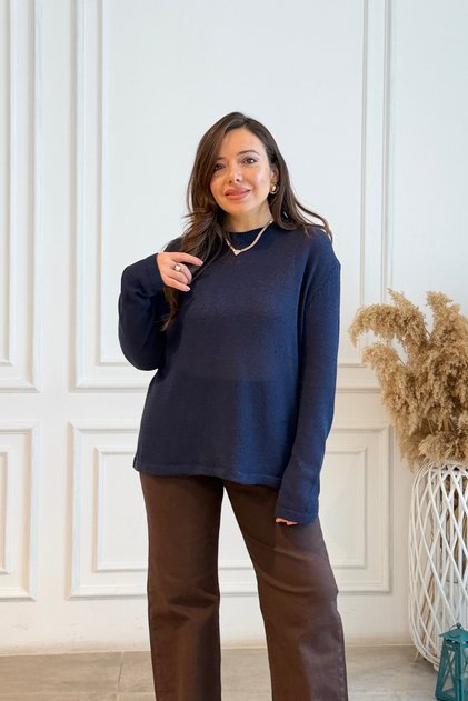 Crew Neck Mercerized Knitwear