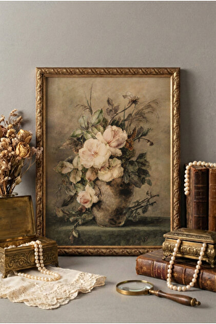 Özcam Ayna Ve Çerçeve 48 X 68 Yeşil Gold Kenarlı Puzzle Poster Ve