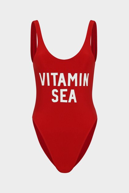 Hakuna Ma*vodka Slogan Push Up Swimsuit