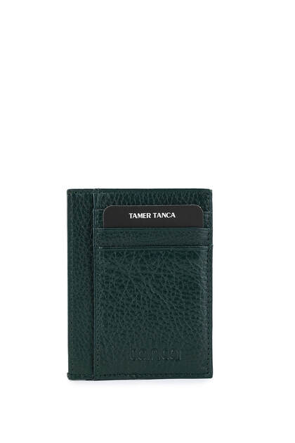 Men's Genuine Leather Green Wallet