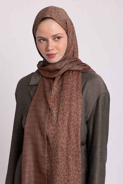 Barçın Collection Sandstone Double-Sided Shawl