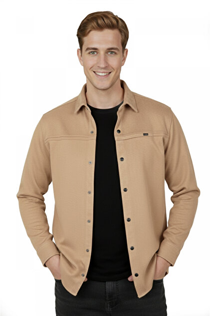 Rizz up Men's Cream Lycra Snap Non-Wrinkling Suede Fabric Slim Fit Pocketless Seasonal Shirt 2500556- Trendyol Rizz up Men's Cream Lycra Snap Non-Wrinkling Suede Fabric Slim Fit Pocketless Seasonal Shirt 2500556- Trendyol