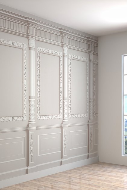Çerçeve Desenli Isı Ve Ses Yalıtımlı Sağlıklı Tekstil Duvar Kağıdı