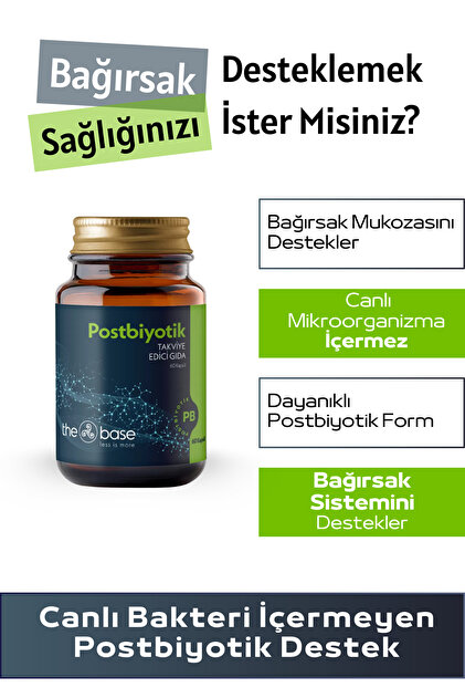 The Base Postbiyotik 60 Kapsül – Bağırsak Desteği & Bağışıklık