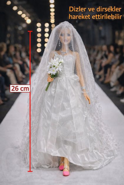 Elonna Urban Life Gelin Bebek – Hareketli Kollu Bacaklı Oyuncak Bebek (2+ Yaş)