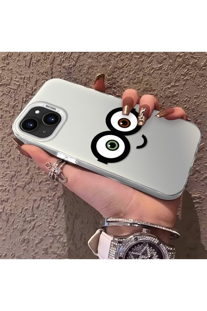 iPhone 13 Compatible Silicone Edge Hard Back Phone Case Trendy Men's Patterned