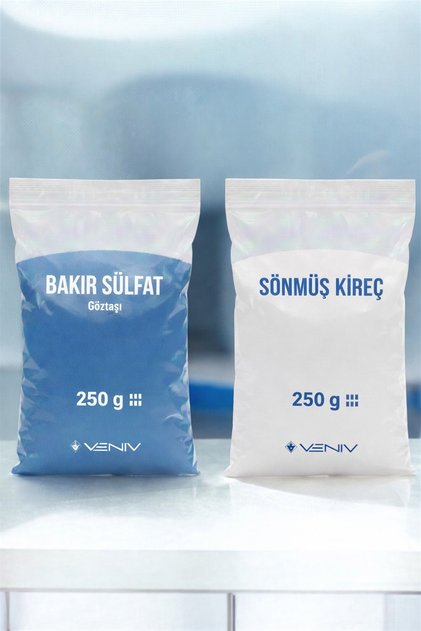 3V Bordoks Bakır Sülfat 250 gr + Sönmüş Kireç 250 gr- 25 L ürün