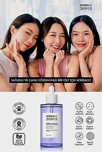berismoda KOREACO Caffeine Ampoule Gözaltı Torba & Koyu Halka