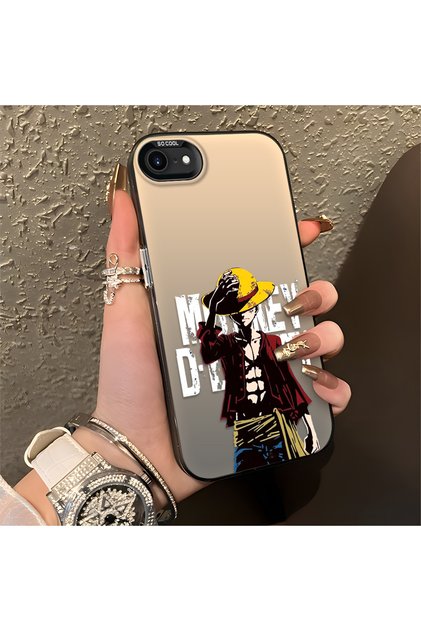 Trend Men's Patterned Silicone Edge Hard Back Shockproof Case Compatible with iPhone 7/8/Se 2020 2022