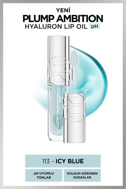 Plump Ambition Hyaluron Lip Oil pH Dudak Parlatıcısı - 113 Icy Blue