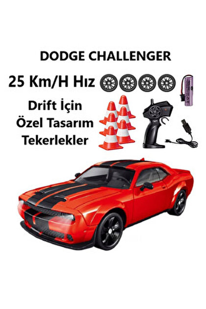 Brother Toys 25 Km/H Hız Yapan Dodge Challenger Görünümlü Şarjlı