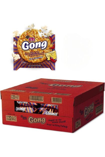 Popcorn Goong, Pepper & Cheese Flavor, 18 Pieces - Eti