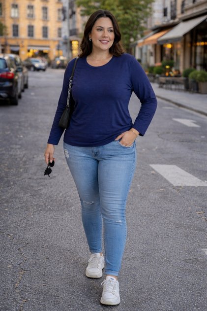 Women's Plus Size Oversized Basic Blouse