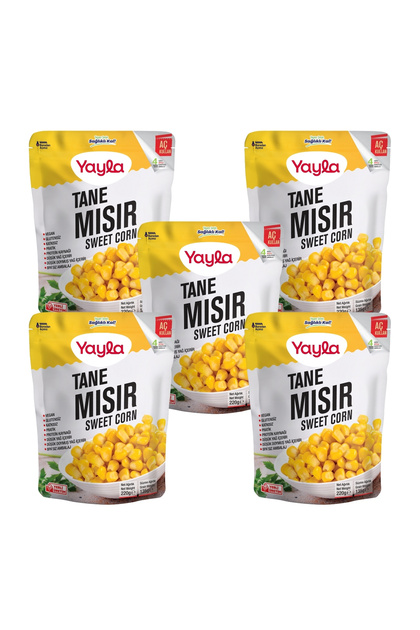 Haşlanmış Tane Mısır 220 gr x5