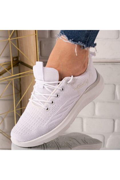 Sneakersi dama din material textil Leyla