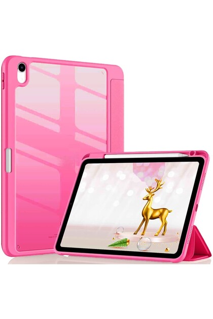 iPad 11.Nesil A16 11inç/10.Nesil 10.9inç Kılıf Grafiti Şeffaf Kalem Bölmeli Çok Renkli