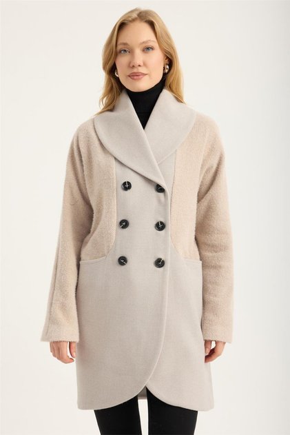 Folded Collar Coat