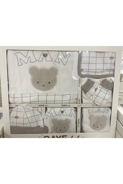 🧸 Baby Boy Organic Teddy Bear 10 Pieces Hospital Release – Interlock