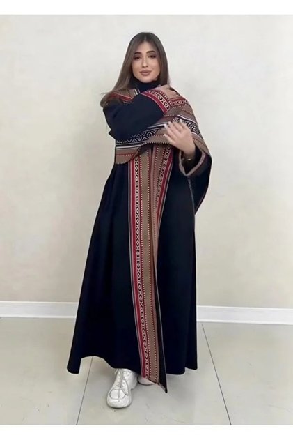 عباية نسائي انيق يجمع بين الطابع التراثي والمسة الحصرية