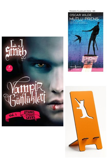 Uyanış ve Savaş - Vampir Günlükleri 1.Kitap - L. J. Smith + Mutlu Prens + Telefon Tutucu Set