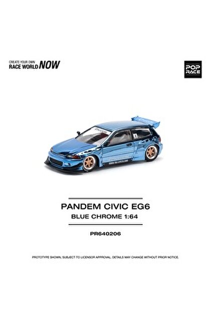 pop race 1 :64 Pandem Civic EG6 Mooneyes Enigma Exclusive Diecast