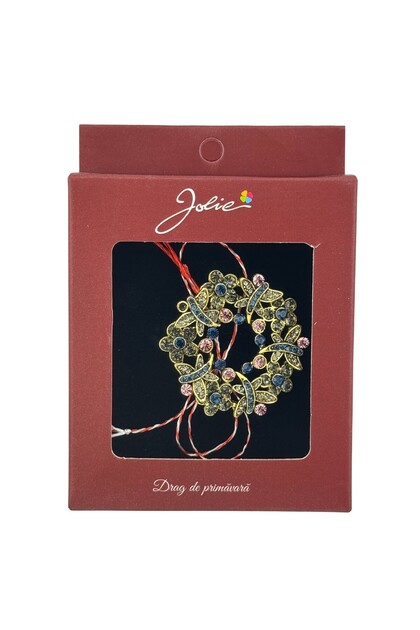 Brosa Vintage, Jolie, Material Metal, Ambalaj Carton, Dimensiune Brosa Aproximativ 4-6 cm, Model Cor