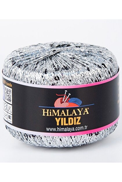 Yıldız / Gümüş Simli Siyah Pullu/58108