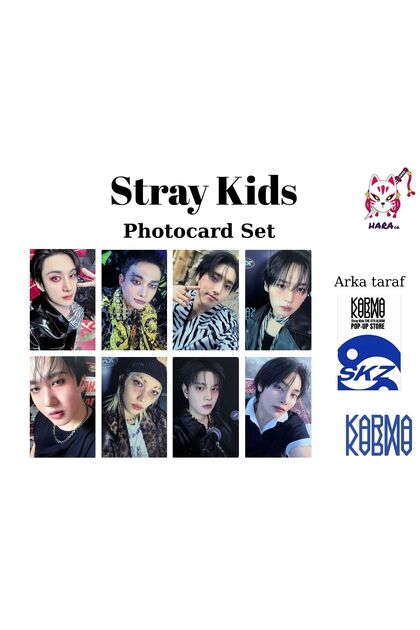 StrayKids KARMA makestar 8枚セット Hara Company Stray Kids Karma Albüm SKZOO Pre - order ver