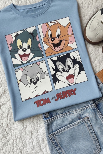 Tom and Jerry Printed Unisex T-Shirt