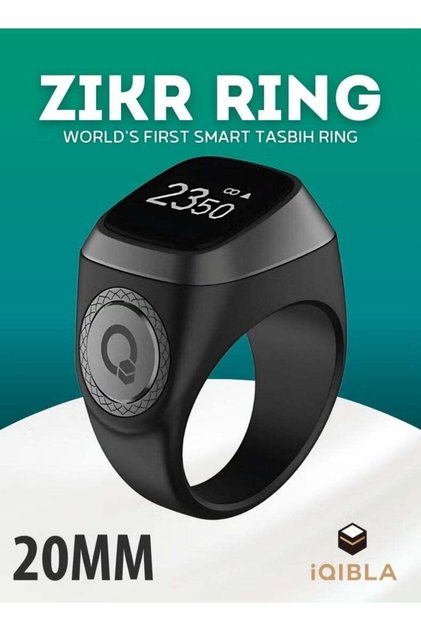 Smart Zikr Ring Lite 20 mm – Waterproof Muslim Prayer & Tasbih Counter Smart Ring