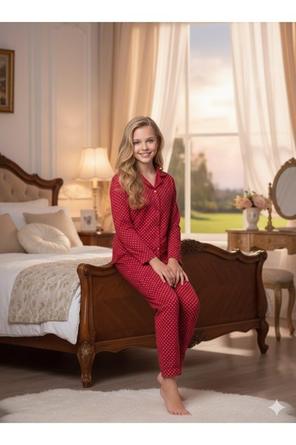 Girls' Pajama Set 100% Suet Age 7/14