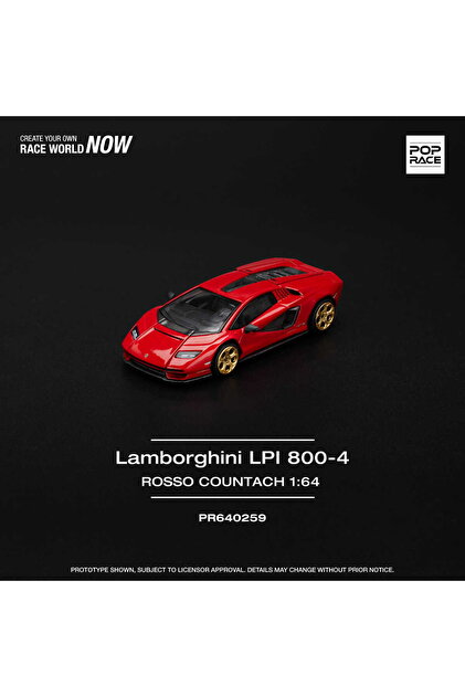 pop race 1 Pop Race Lamborghini LPI 800-4 Rosso Countach Kırmızı 1