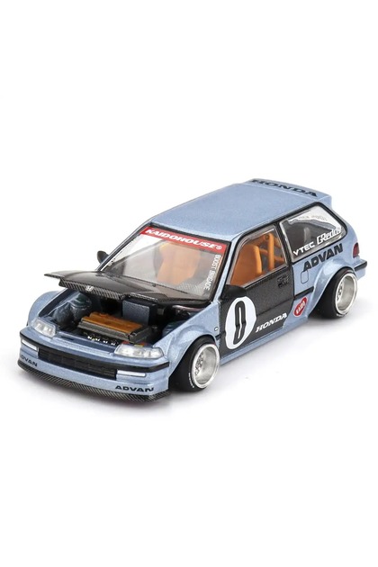 mini gt 1:64 Kaido House Honda Civic EF Kaido Roulette V1 Diecast