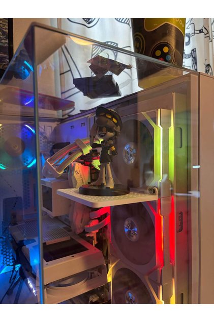 Kasa İçi Figür Rafı 120x90 mm Oyun Pc Aksesuarı, Masaüstü Bilgisayar Fan Standı Figür
