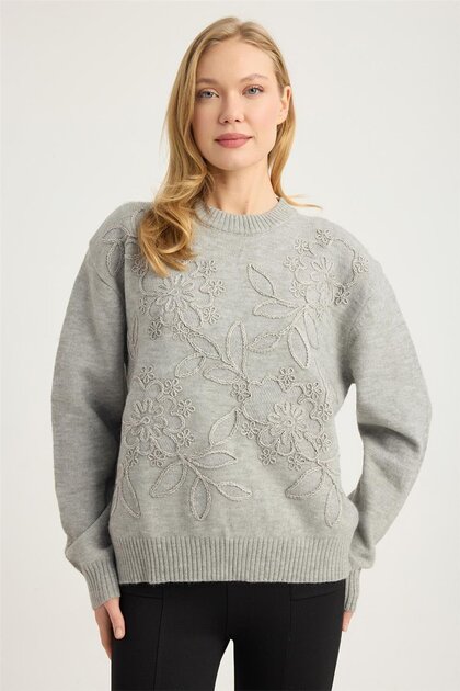 Embossed Sweater