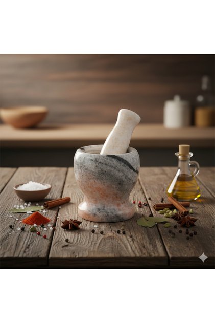 mixed color Stone Mortar for All Uses size 10.5X10 cm
